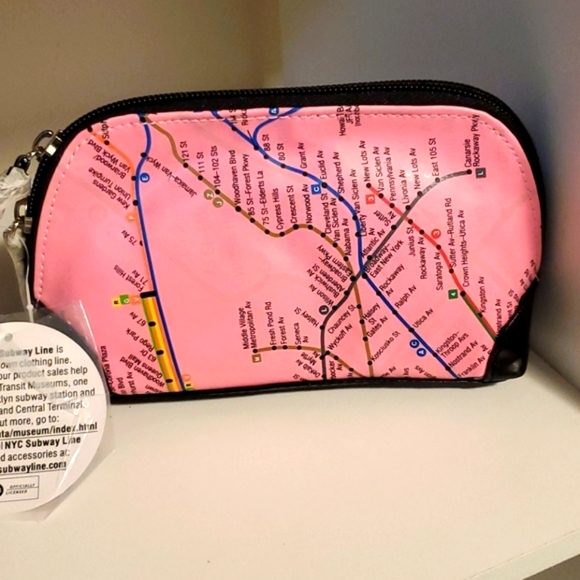NYC SUBWAY LINE cosmetics makeup bag - Picture 4 of 5